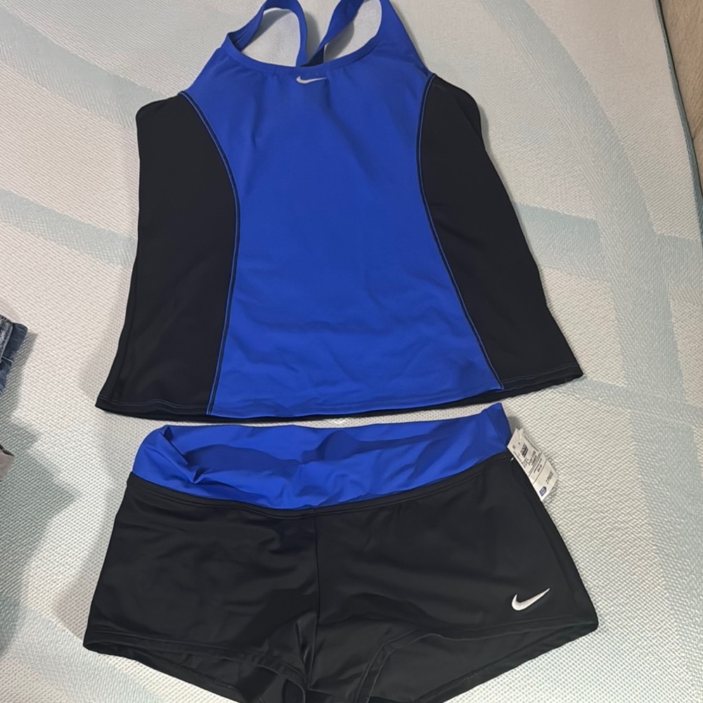 Nike Blue and Black swimsuit size large